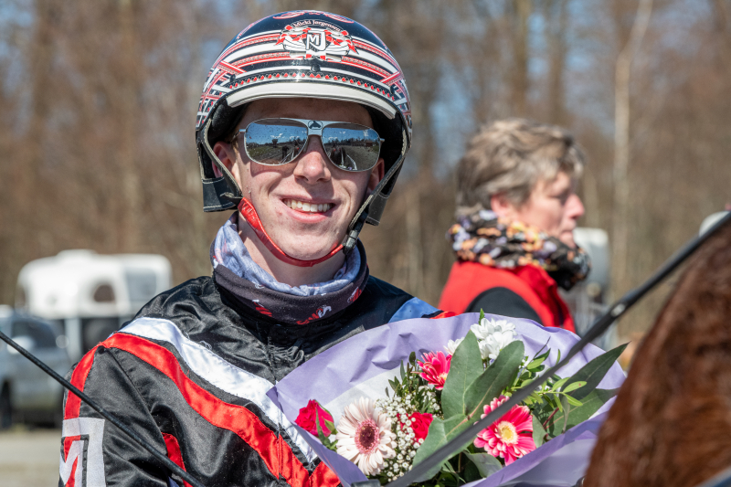Micki J rgensen 24 april 2021 Fotograf Torben Ager Travfoto Bornholm TKA 8290
