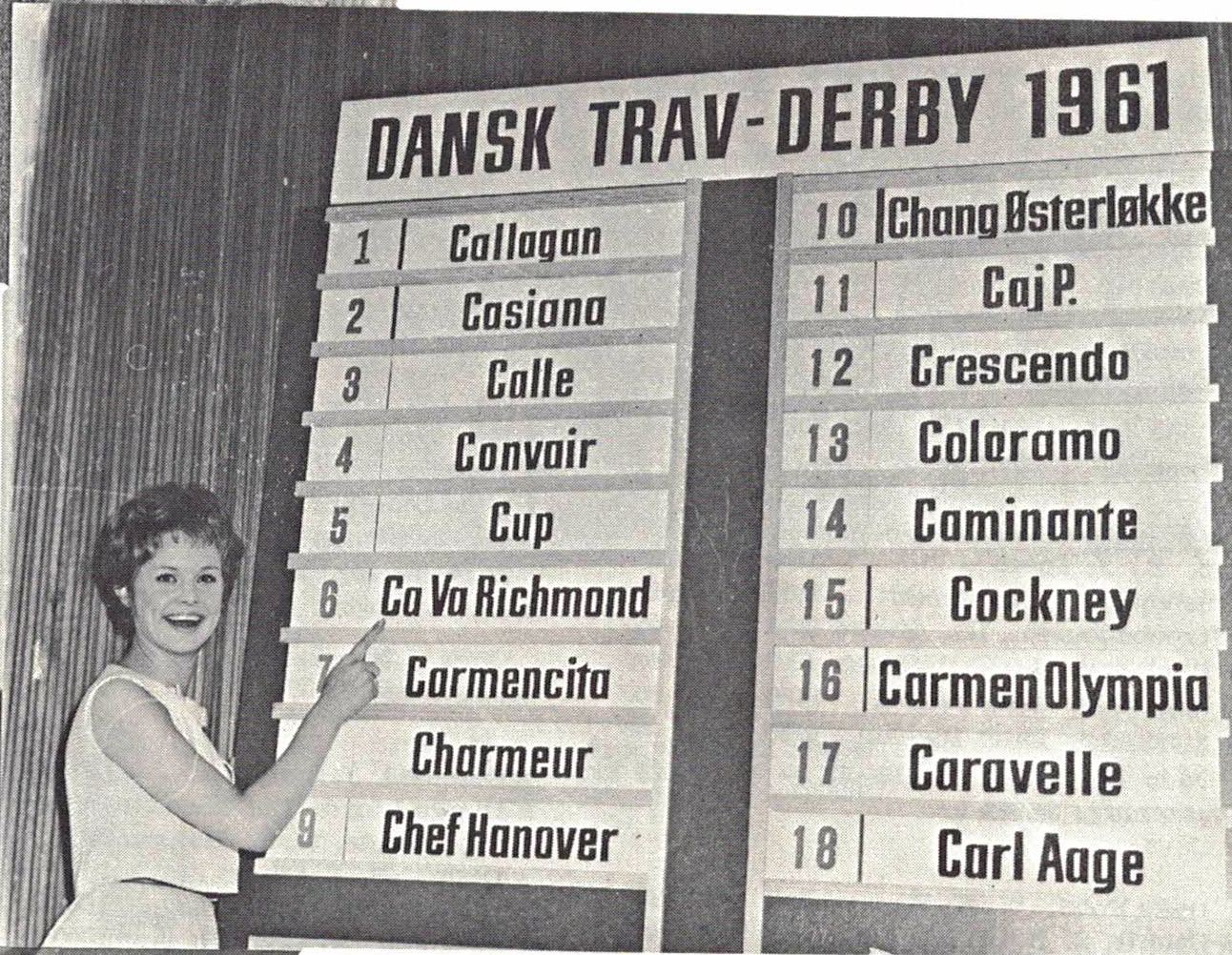 1961 Ghita Noerby troede mest Ca Va Richmond som derbyvinder 1961
