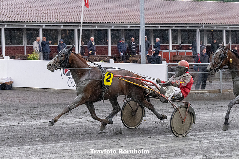 Julius H med Michael Skovmose 10 juni 2025 Fotograf Torben Ager Travfoto Bornholm TKA 1346